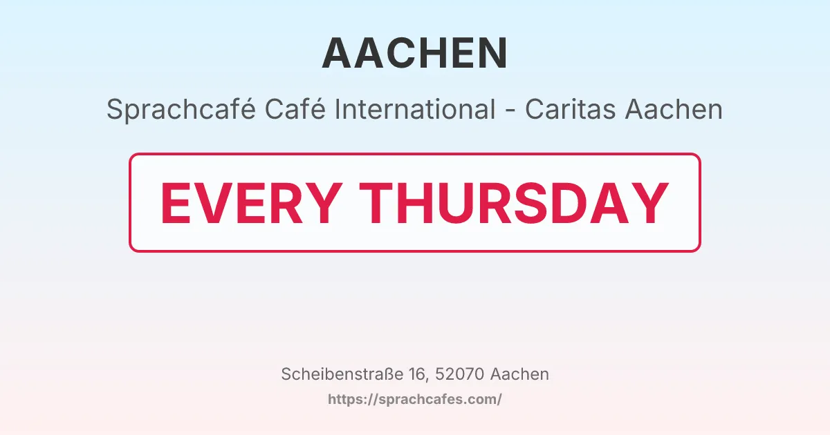 Café International - Caritas Aachen – event photo