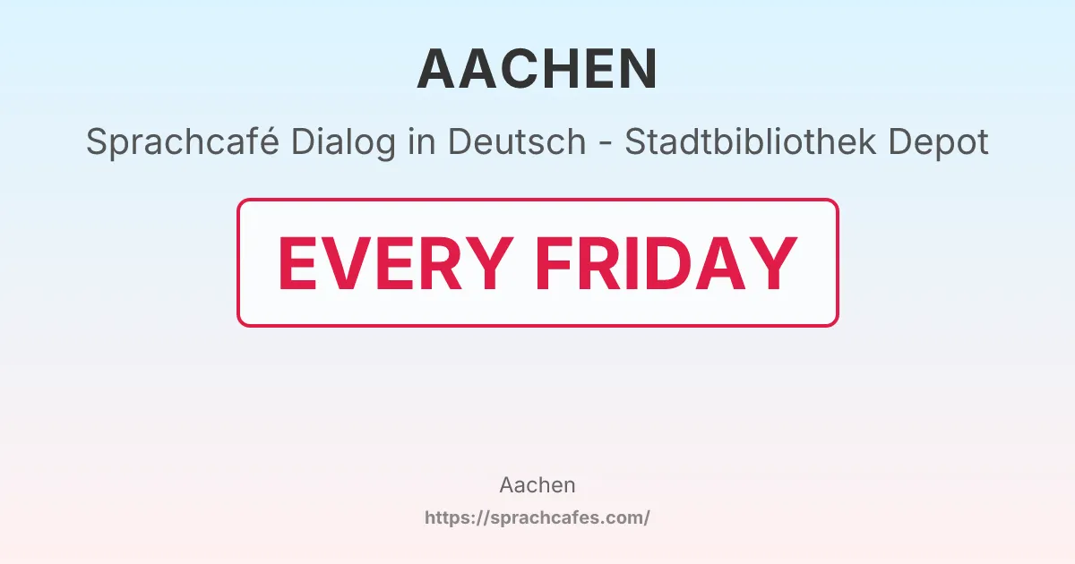 Dialog in Deutsch - Stadtbibliothek Depot – event photo