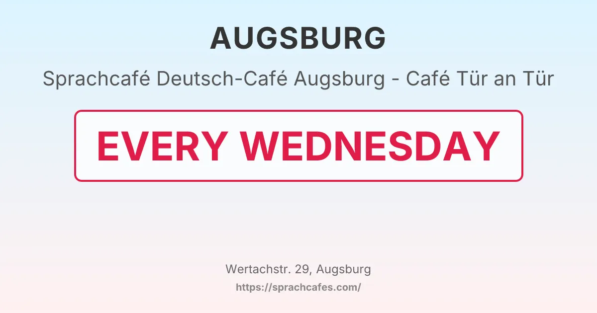 Deutsch-Café Augsburg - Café Tür an Tür – event photo