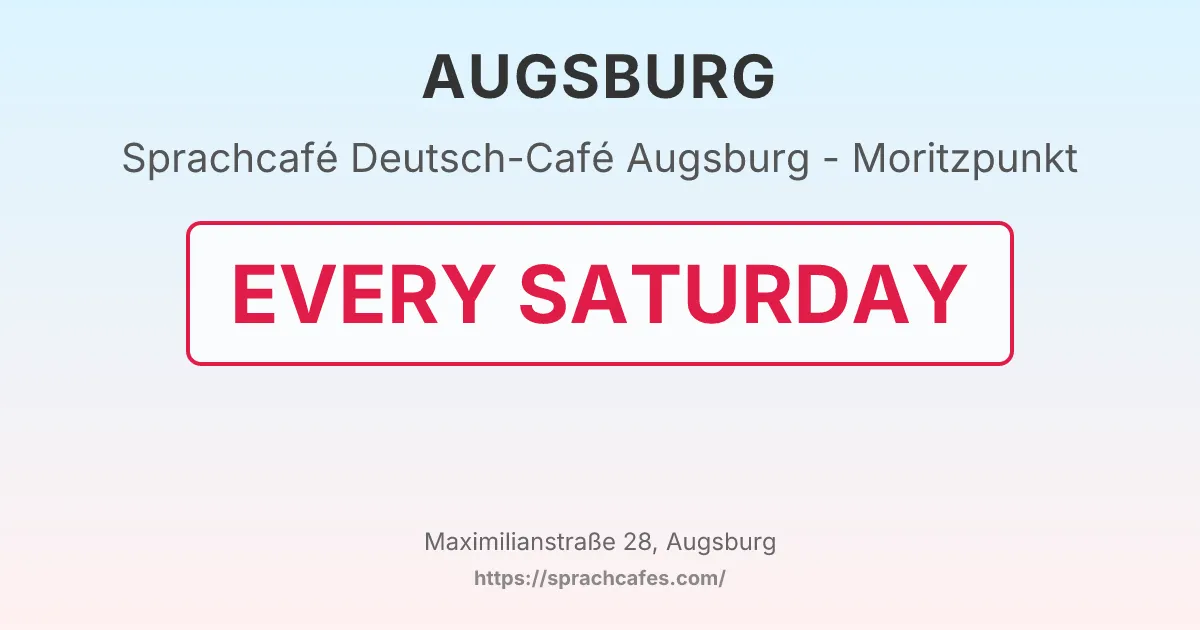 Deutsch-Café Augsburg - Moritzpunkt – event photo