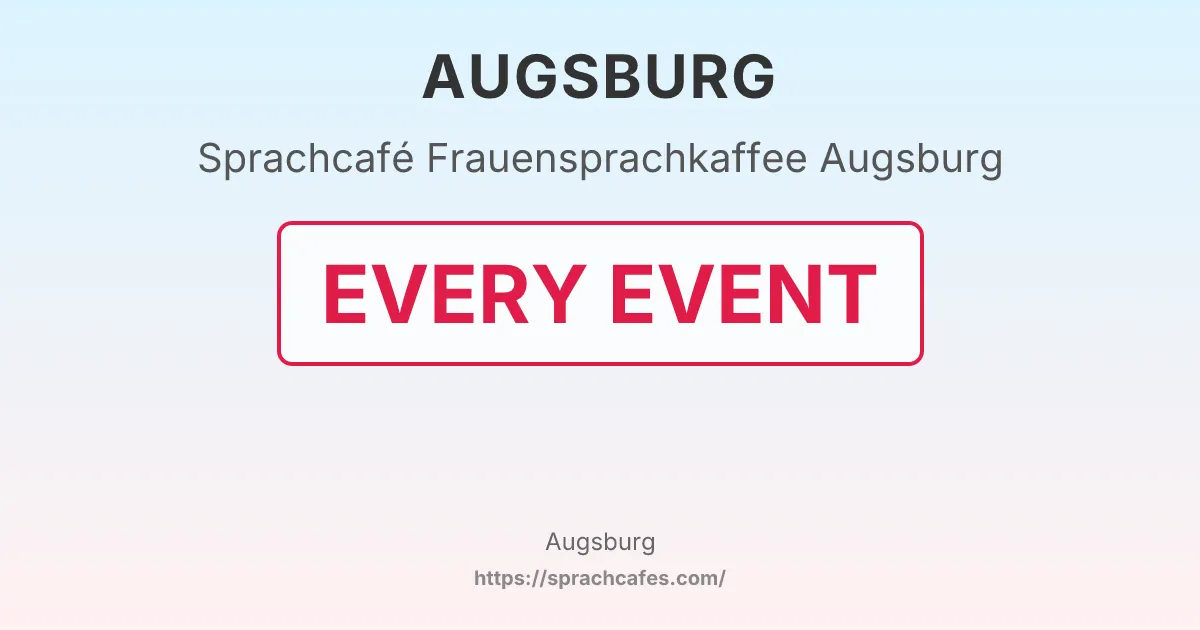 Frauensprachkaffee Augsburg – event photo