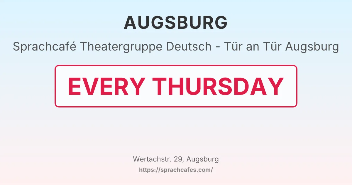 Theatergruppe Deutsch - Tür an Tür Augsburg – event photo