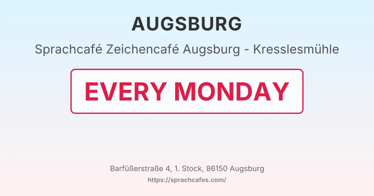 Zeichencafé Augsburg - Kresslesmühle – event photo