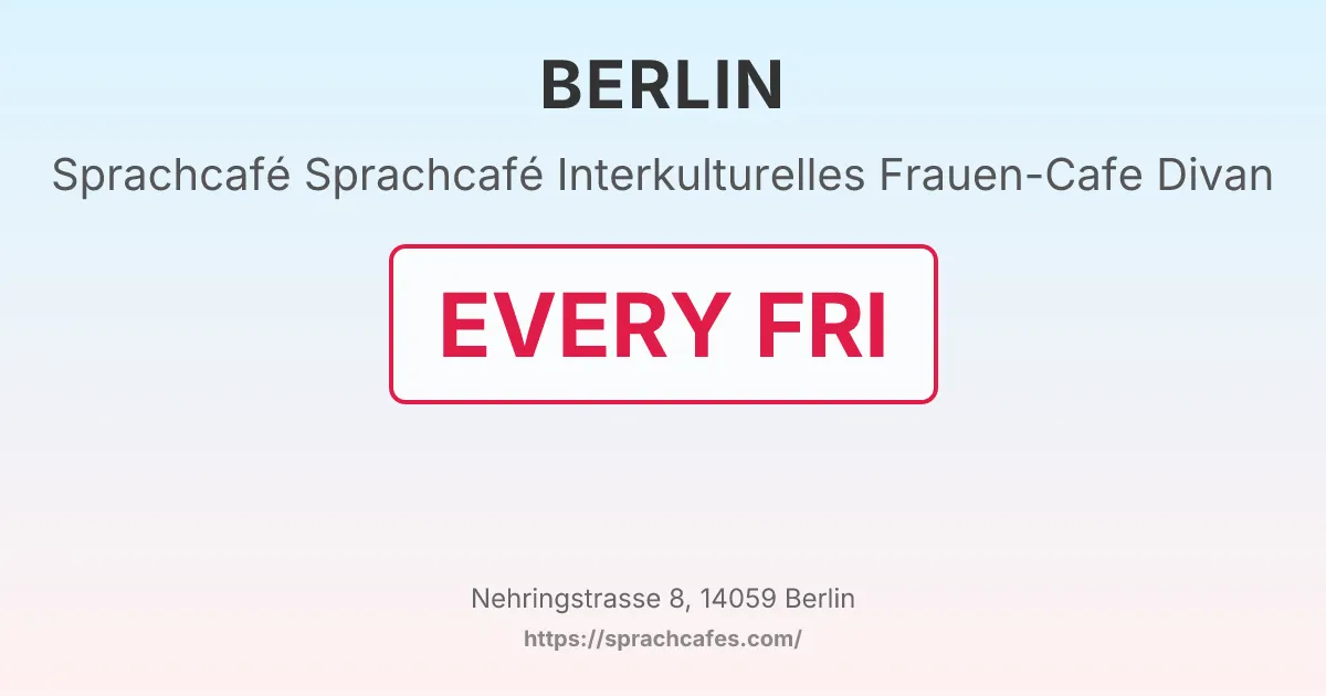 Sprachcafé Interkulturelles Frauen-Cafe Divan – event photo