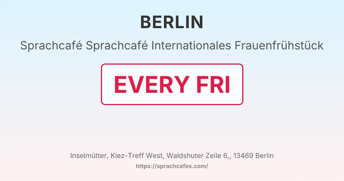 Sprachcafé Internationales Frauenfrühstück – event photo