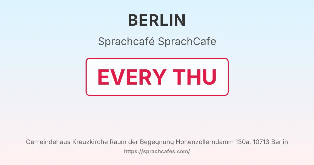 SprachCafe – event photo