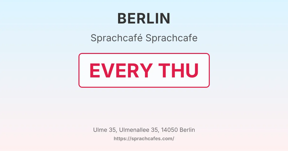 Sprachcafe – event photo
