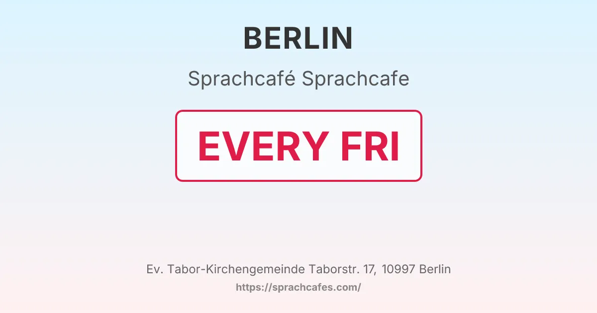 Sprachcafe – event photo