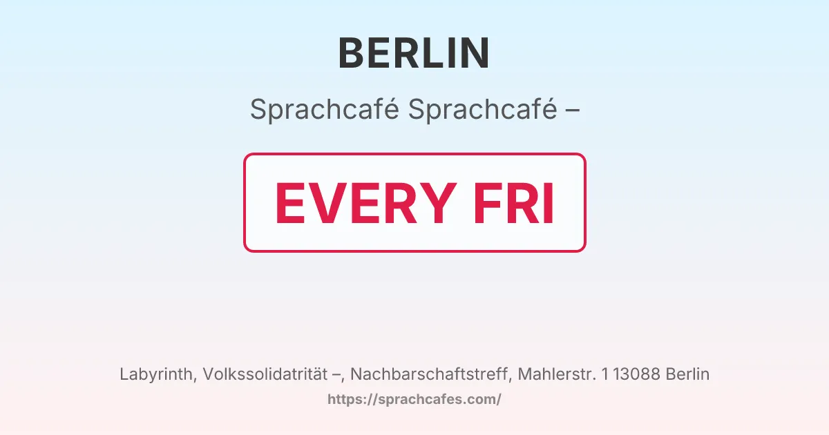Sprachcafé – – event photo