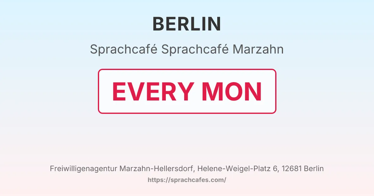 Sprachcafé Marzahn – event photo