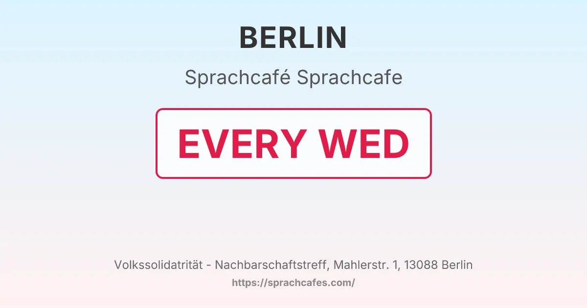 Sprachcafe – event photo