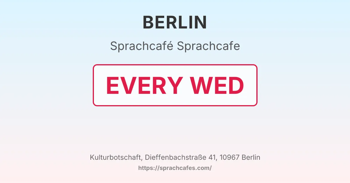 Sprachcafe – event photo