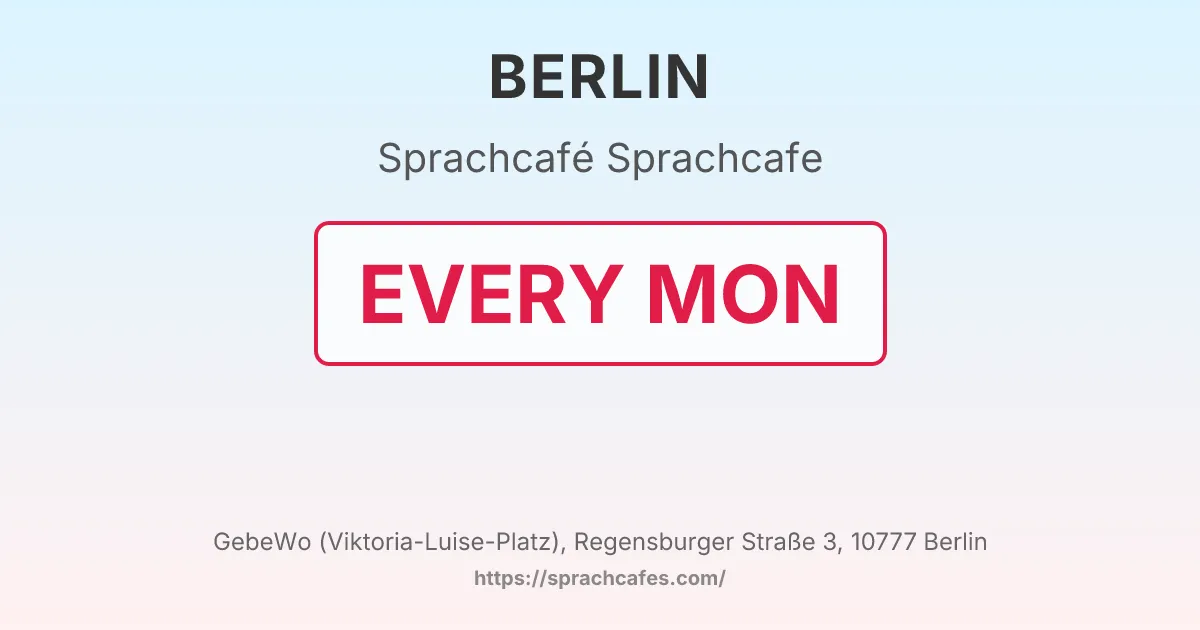 Sprachcafe – event photo