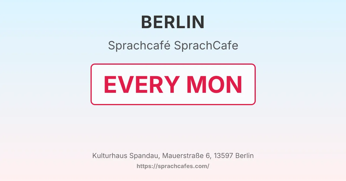 SprachCafe – event photo