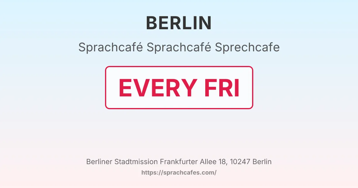Sprachcafé Sprechcafe – event photo