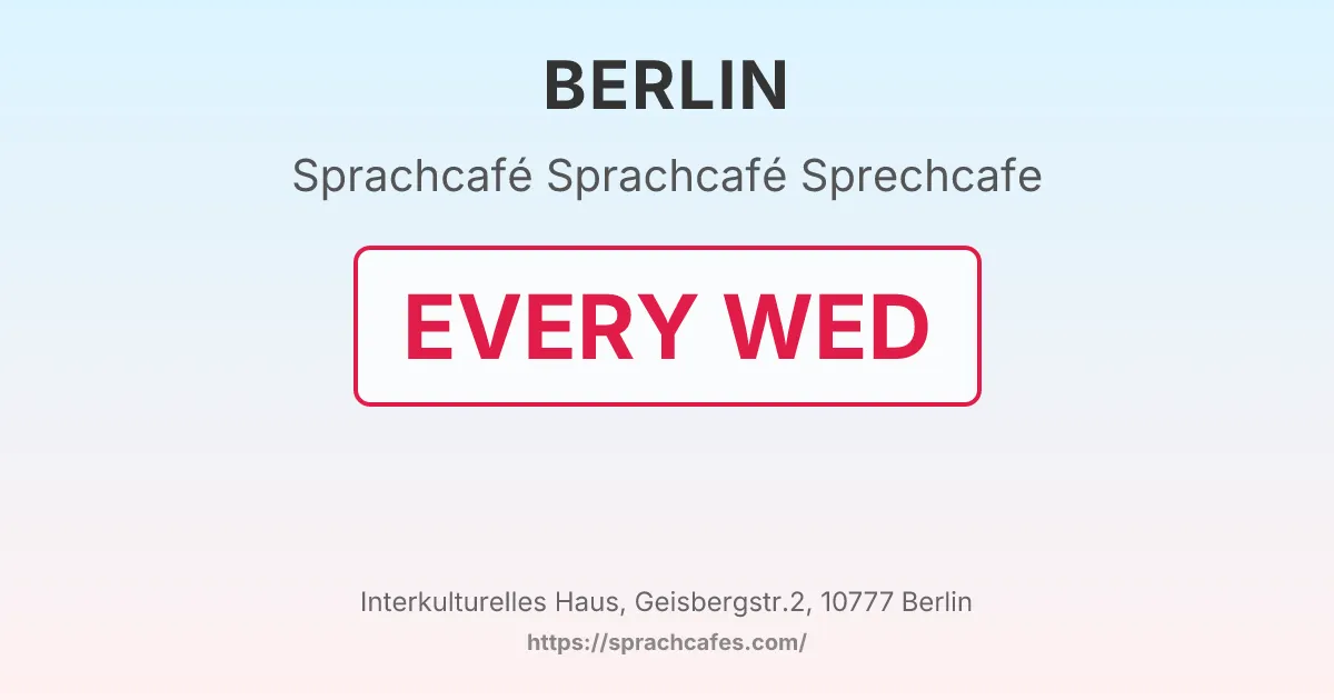 Sprachcafé Sprechcafe – event photo