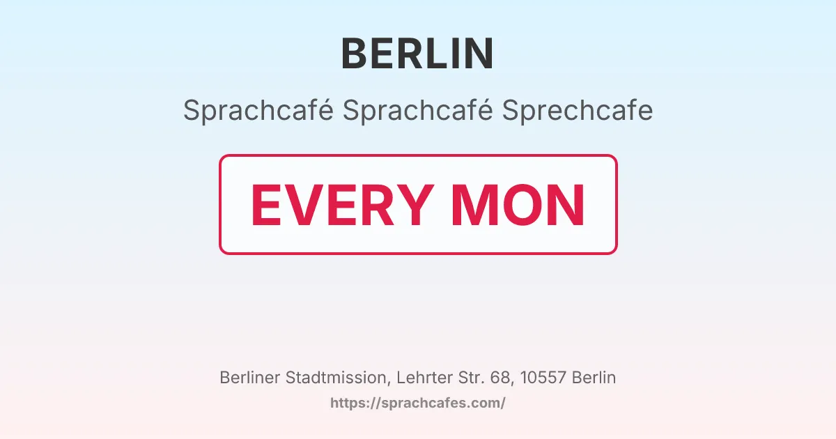 Sprachcafé Sprechcafe – event photo