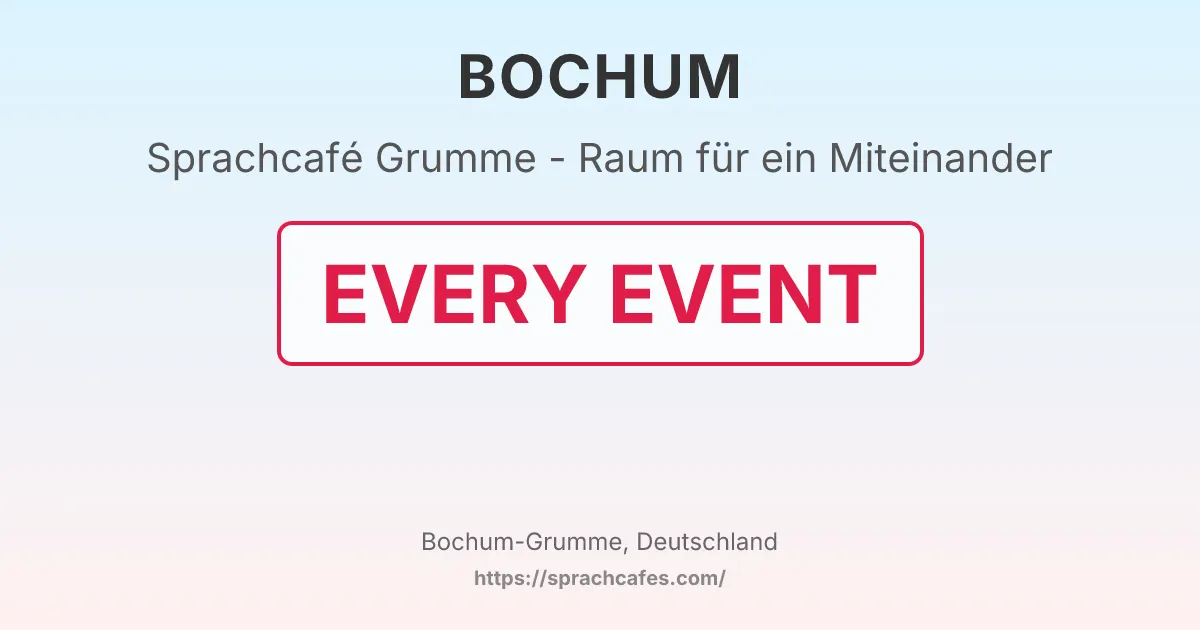 Grumme - Raum für ein Miteinander – event photo