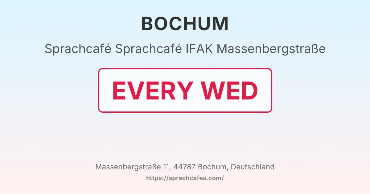 Sprachcafé IFAK Massenbergstraße – event photo