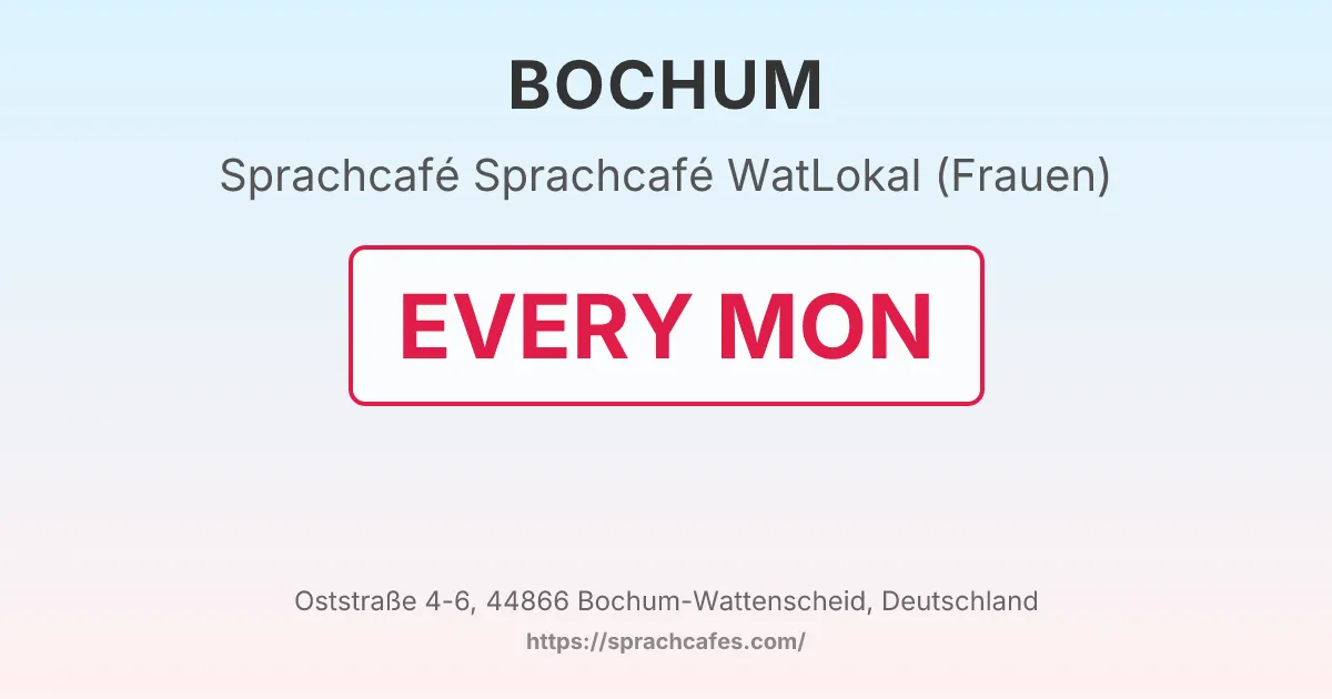 Sprachcafé WatLokal (Frauen) – event photo