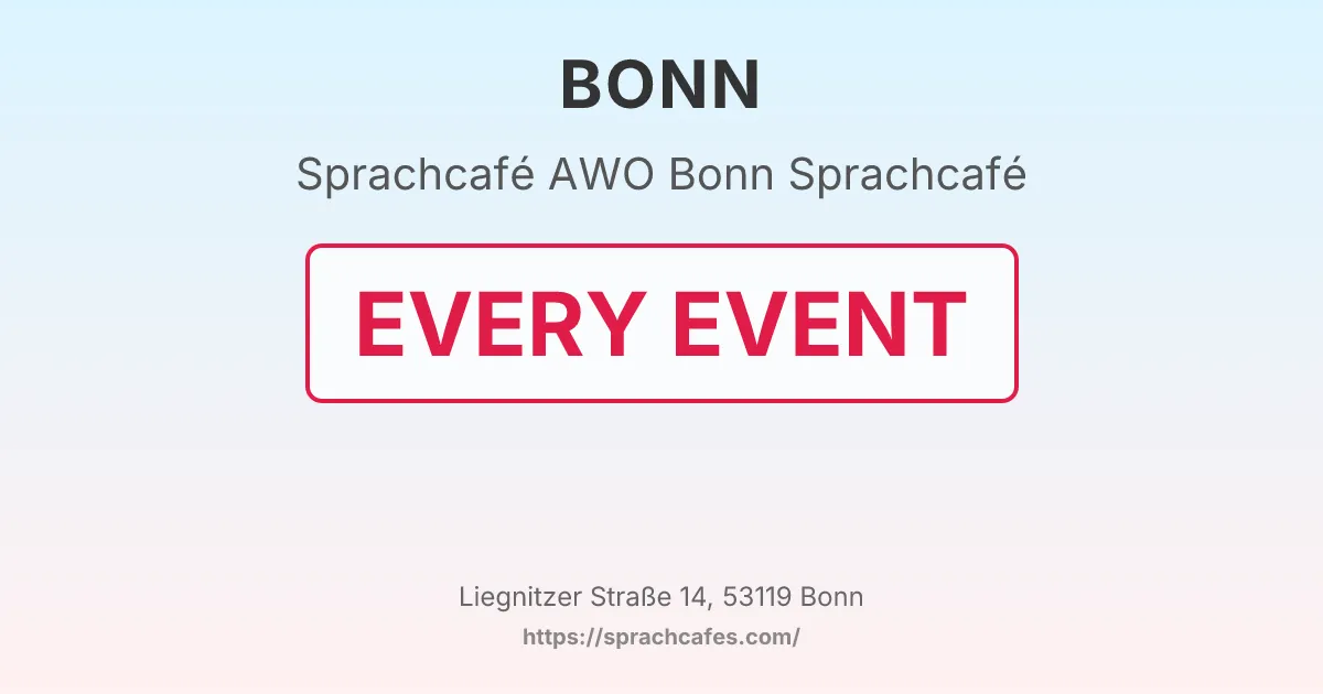 AWO Bonn Sprachcafé – event photo