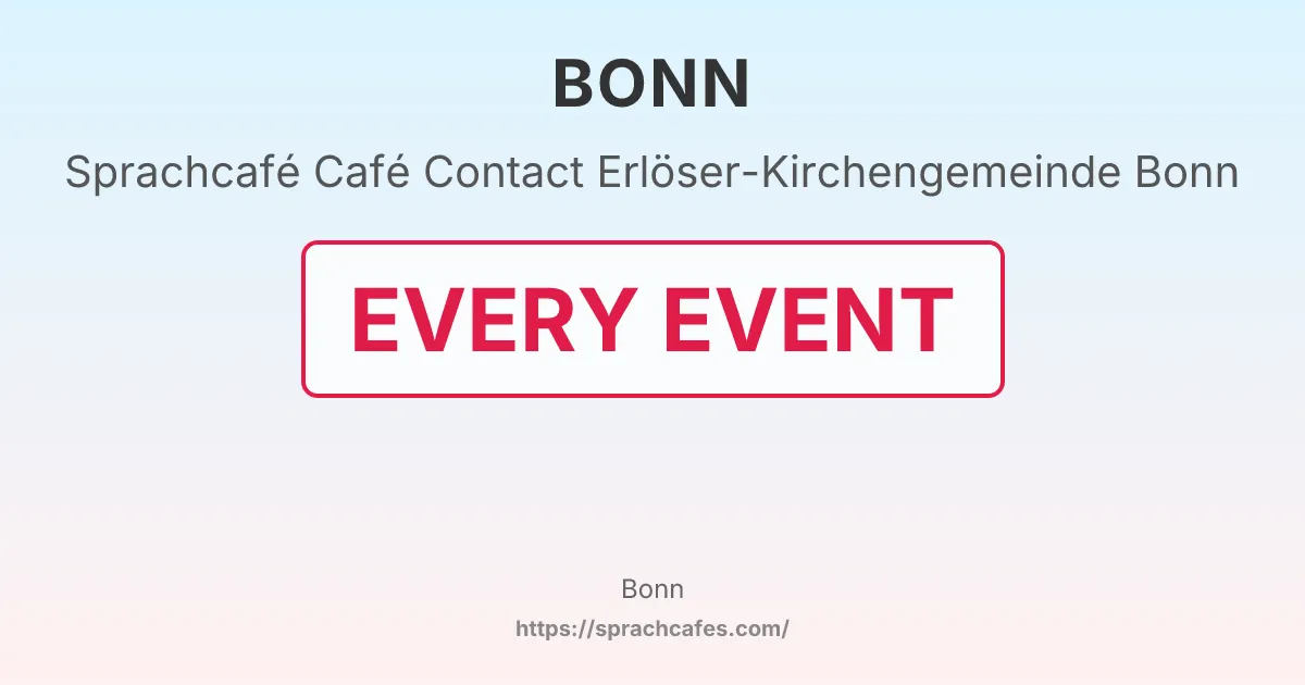Café Contact Erlöser-Kirchengemeinde Bonn – event photo