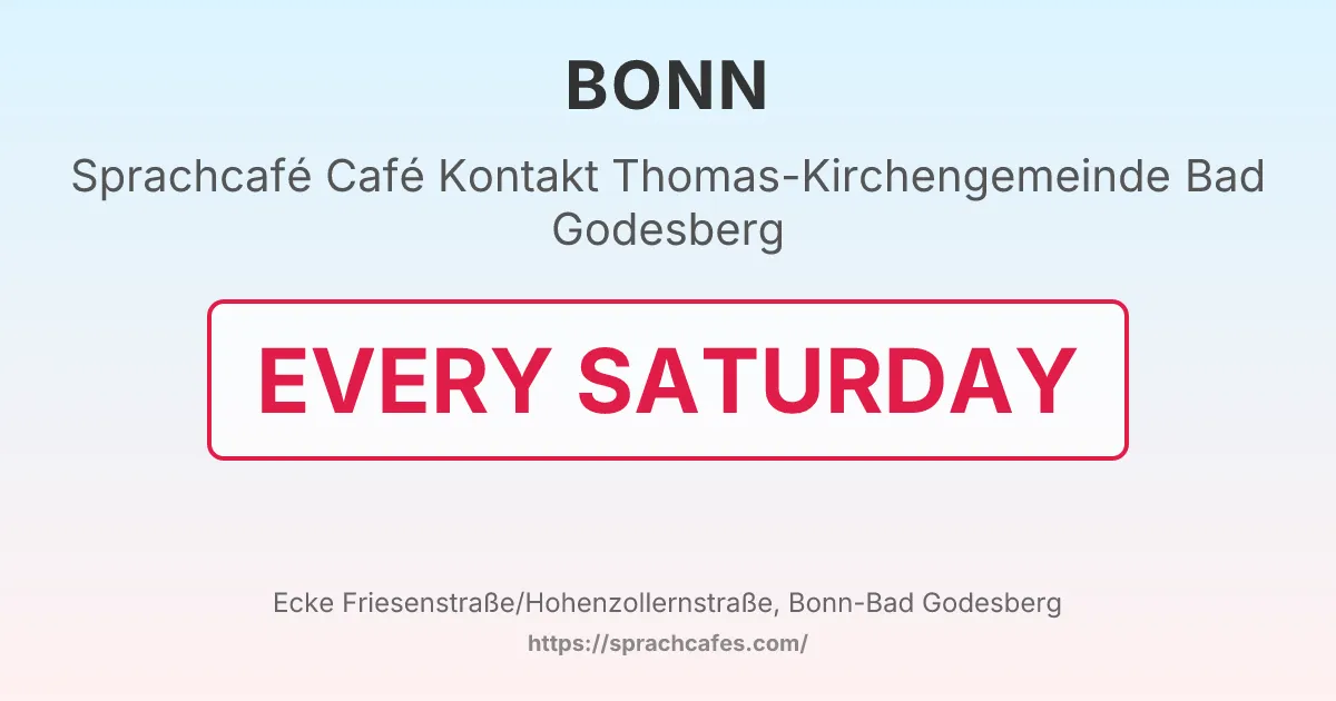 Café Kontakt Thomas-Kirchengemeinde Bad Godesberg – event photo