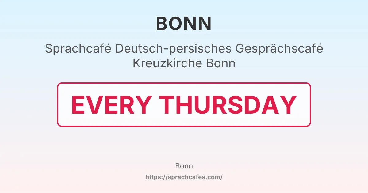 Deutsch-persisches Gesprächscafé Kreuzkirche Bonn – event photo