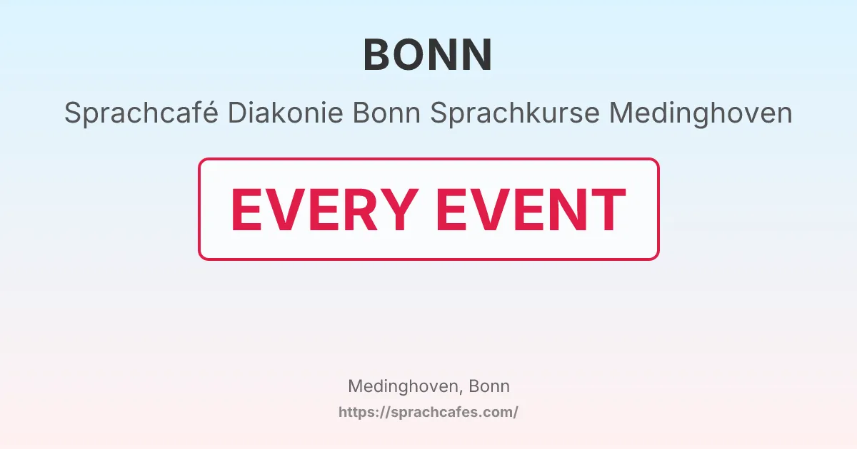 Diakonie Bonn Sprachkurse Medinghoven – event photo