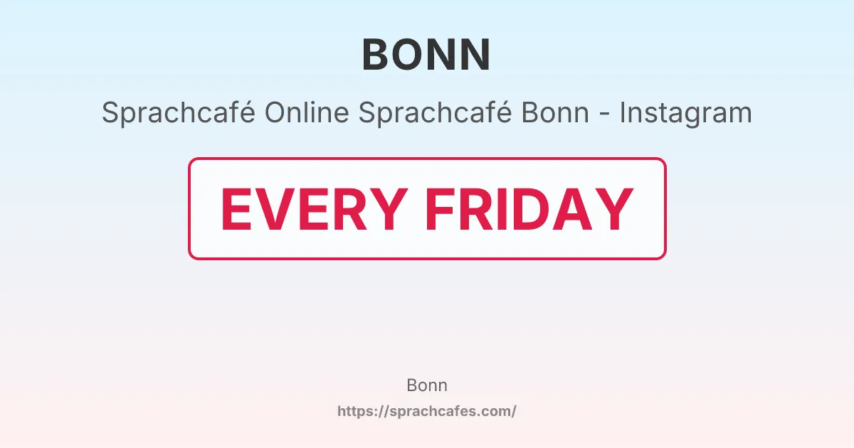 Online Sprachcafé Bonn - Instagram – event photo