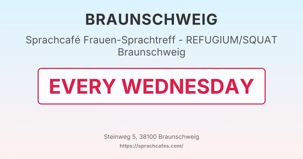 Frauen-Sprachtreff - REFUGIUM/SQUAT Braunschweig – event photo