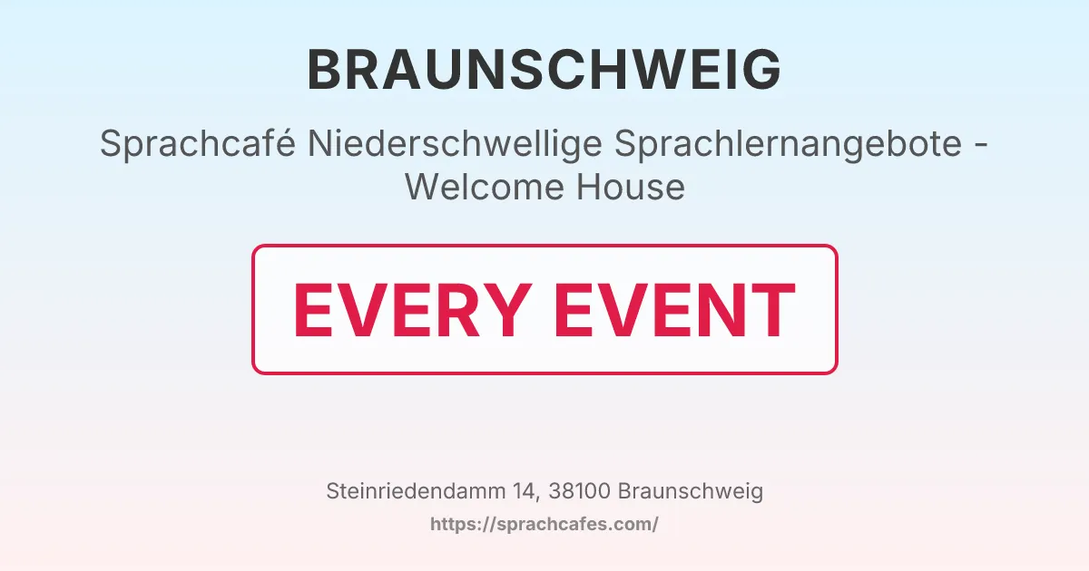 Niederschwellige Sprachlernangebote - Welcome House – event photo
