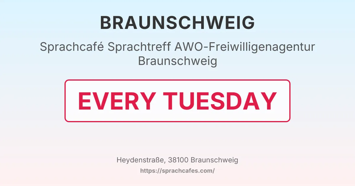 Sprachtreff AWO-Freiwilligenagentur Braunschweig – event photo