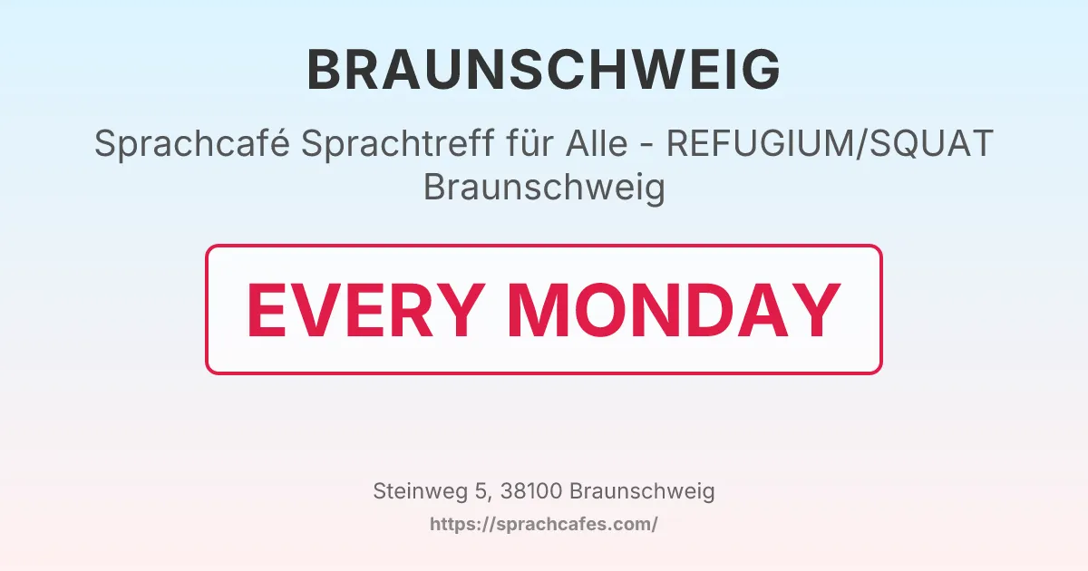 Sprachtreff für Alle - REFUGIUM/SQUAT Braunschweig – event photo