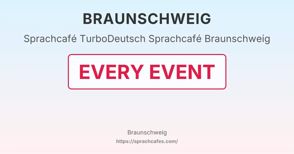TurboDeutsch Sprachcafé Braunschweig – event photo