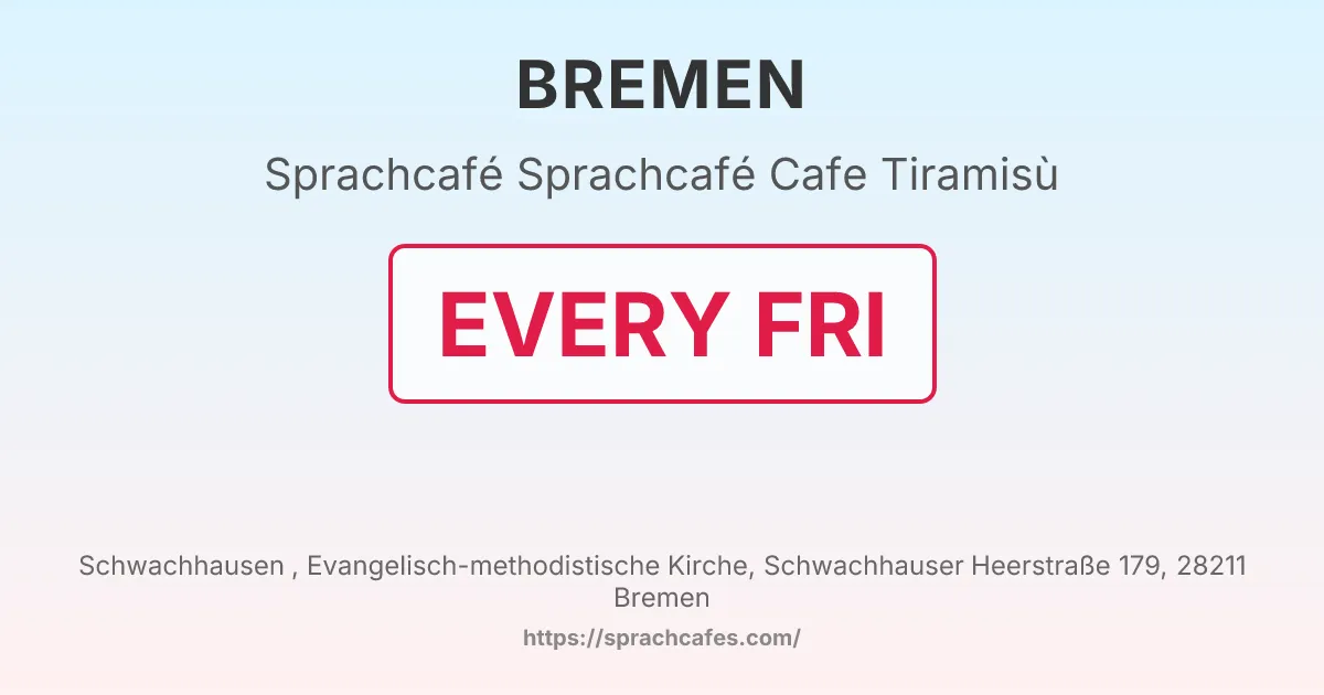 Sprachcafé Cafe Tiramisù – event photo