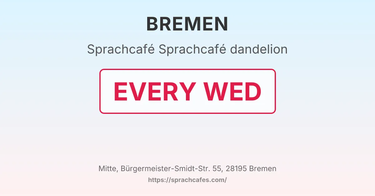 Sprachcafé dandelion – event photo