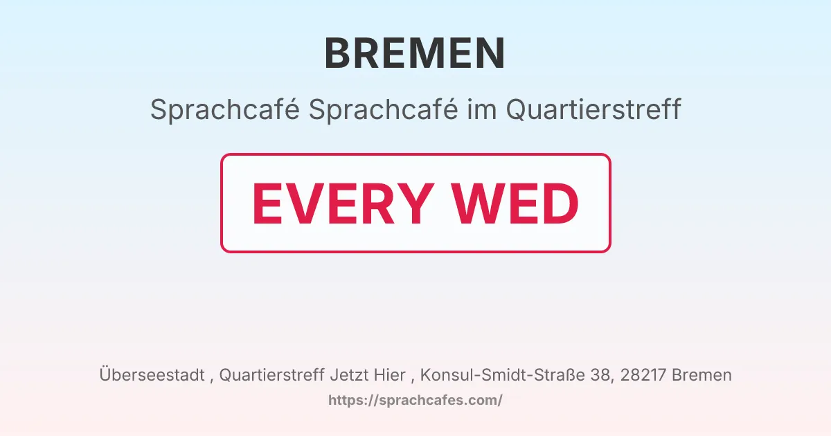 Sprachcafé im Quartierstreff – event photo