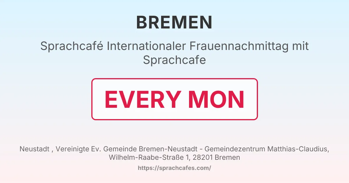 Internationaler Frauennachmittag mit Sprachcafe – event photo