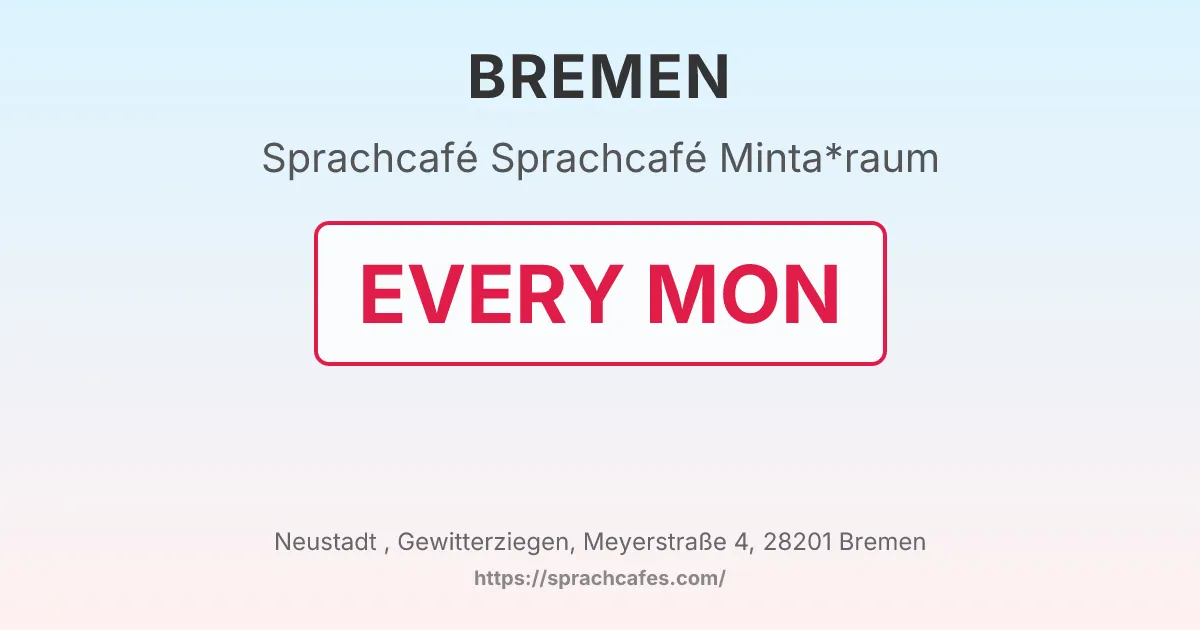 Sprachcafé Minta*raum – event photo