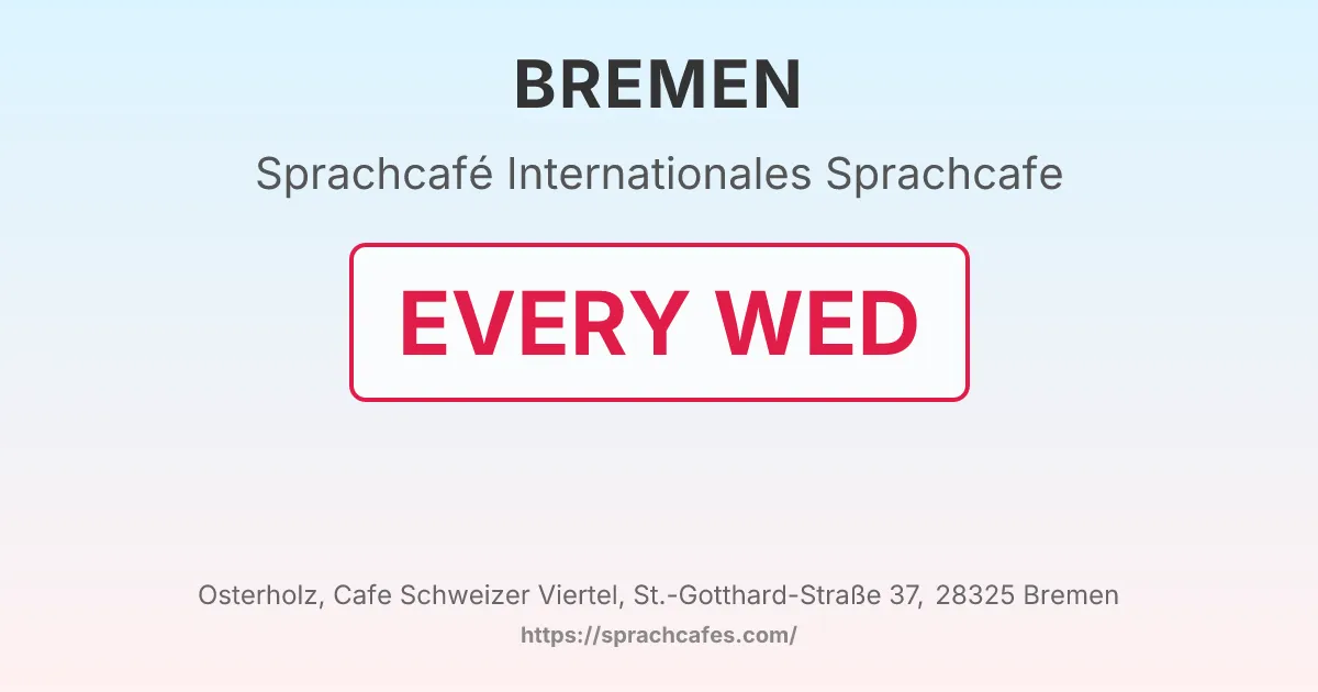 Internationales Sprachcafe – event photo