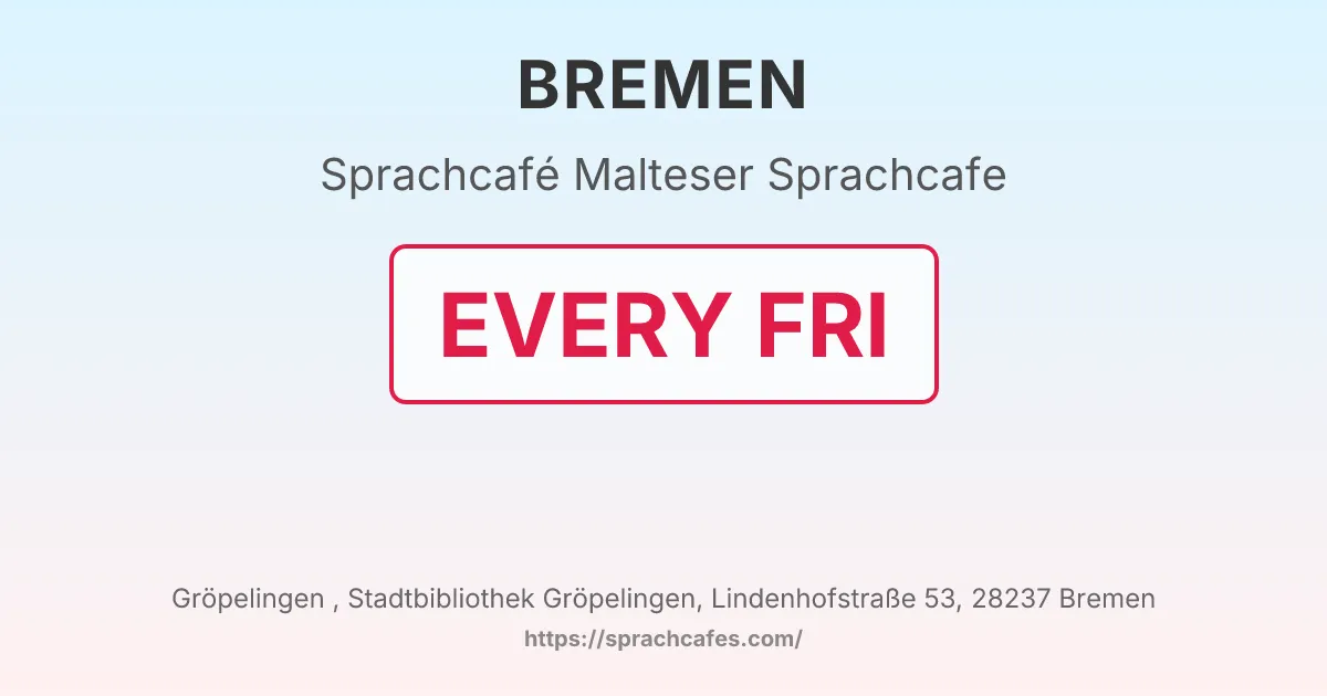 Malteser Sprachcafe – event photo