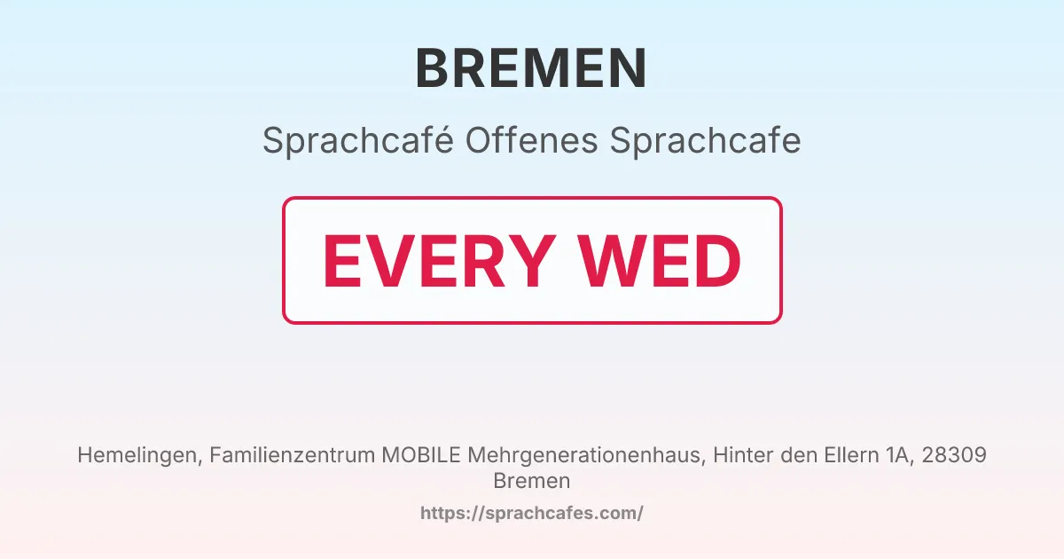 Offenes Sprachcafe – event photo