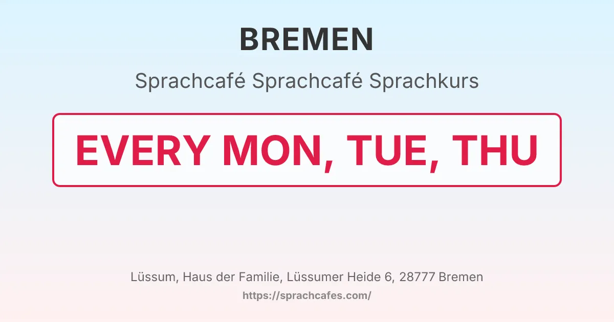 Sprachcafé Sprachkurs – event photo