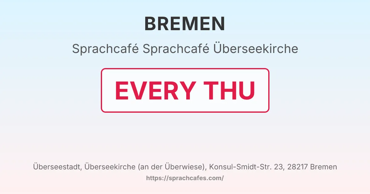 Sprachcafé Überseekirche – event photo