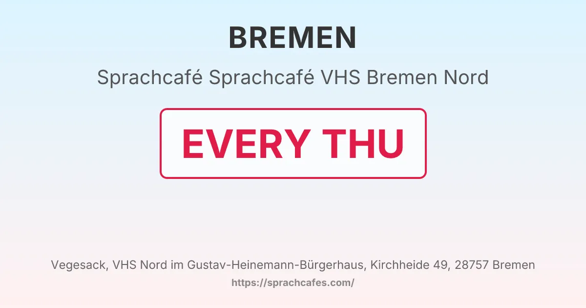 Sprachcafé VHS Bremen Nord – event photo