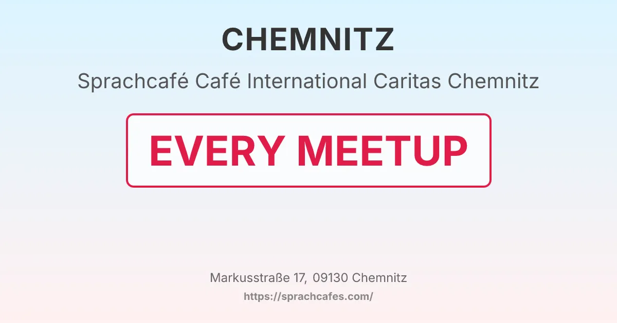 Café International Caritas Chemnitz – event photo