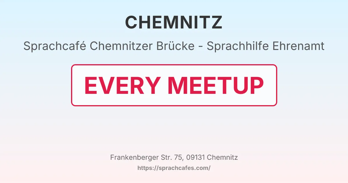 Chemnitzer Brücke - Sprachhilfe Ehrenamt – event photo