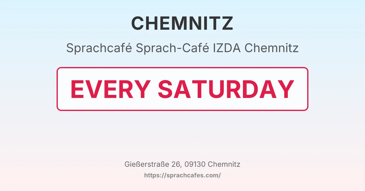 Sprach-Café IZDA Chemnitz – event photo