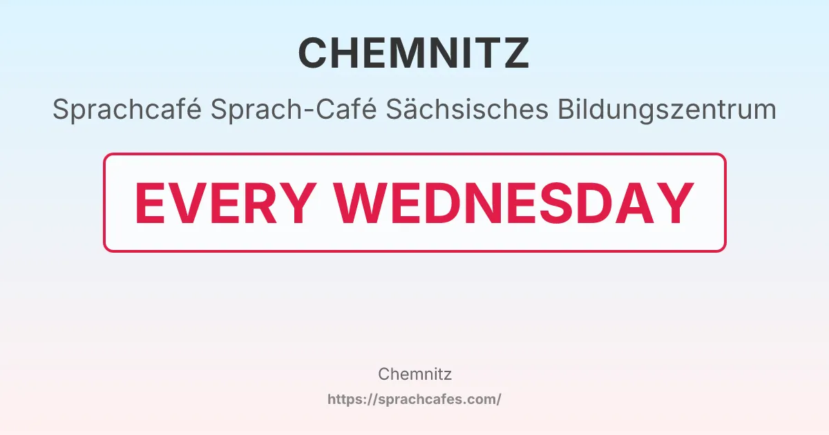 Sprach-Café Sächsisches Bildungszentrum – event photo